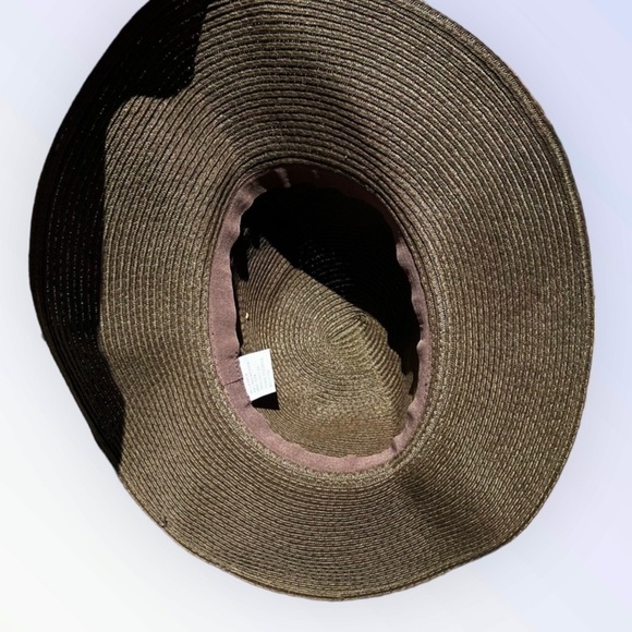 🌻Brown FLOPPY Brown Outdoors Beach Pool Summer Brimmed Hat {One Size} - Picture 9 of 10